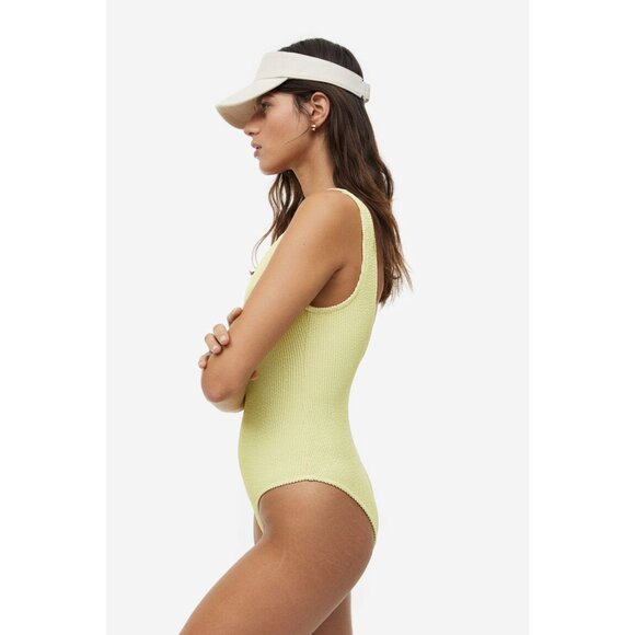 Yellow H&M One-Piece Scoop Neck Bathing Suit | Size Large - Picture 10 of 10